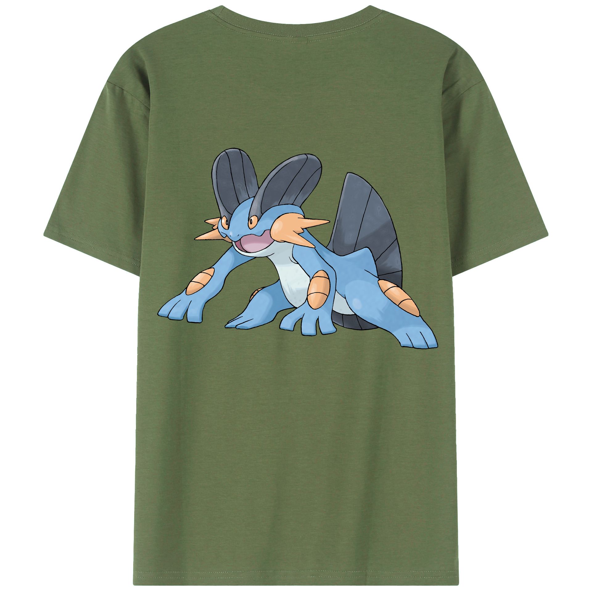 （画像用） ポケットモンスター Pokémon 綿100％ メンズ半袖Tシャツ（バックプリント） 通気性
